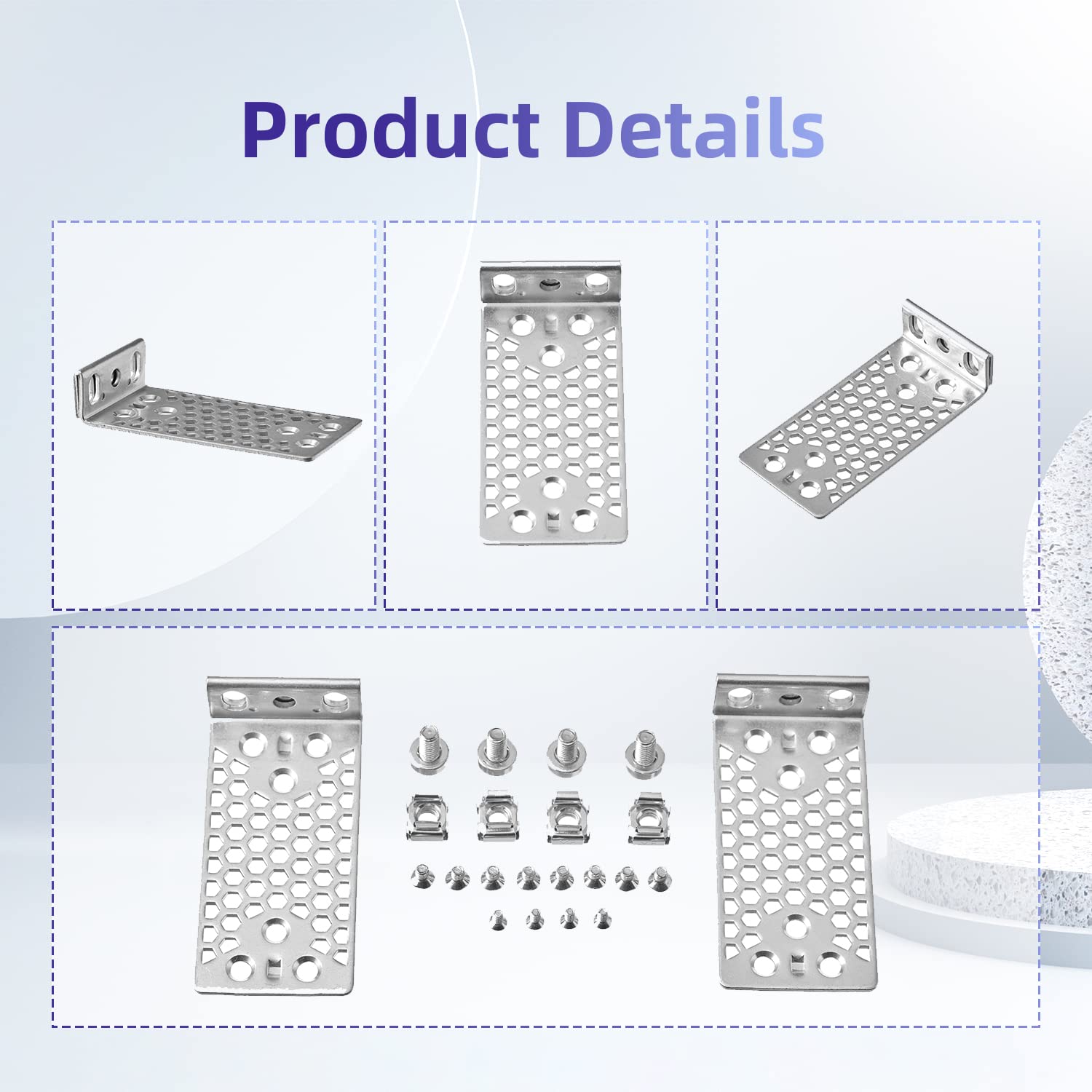 19'' Rack Mount Kit For Cisco Switches 2960 X/2960 Xr Series And 3650/3850 Series Universal Rack Ears